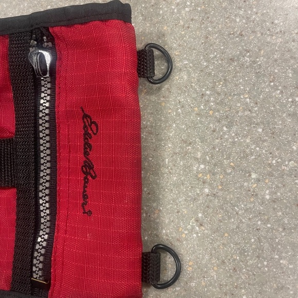 Eddie Bauer Red Belt Bag with Durable Fabric and Flap Closure - Picture 4 of 5